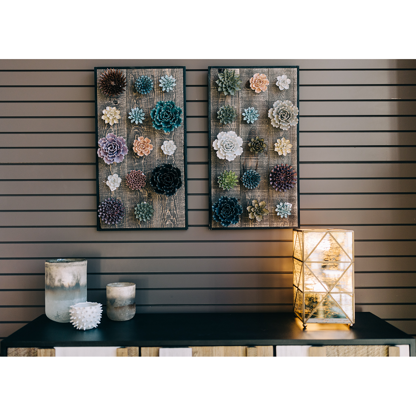 Ceramic Flower, Sage, Sm