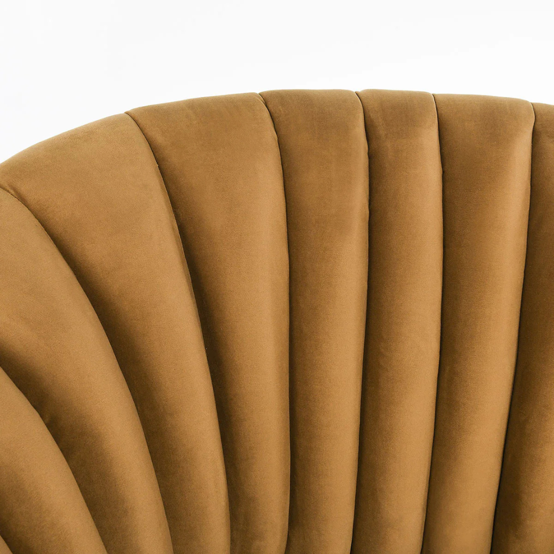Adaline Swivel Accent Chair, Gold
