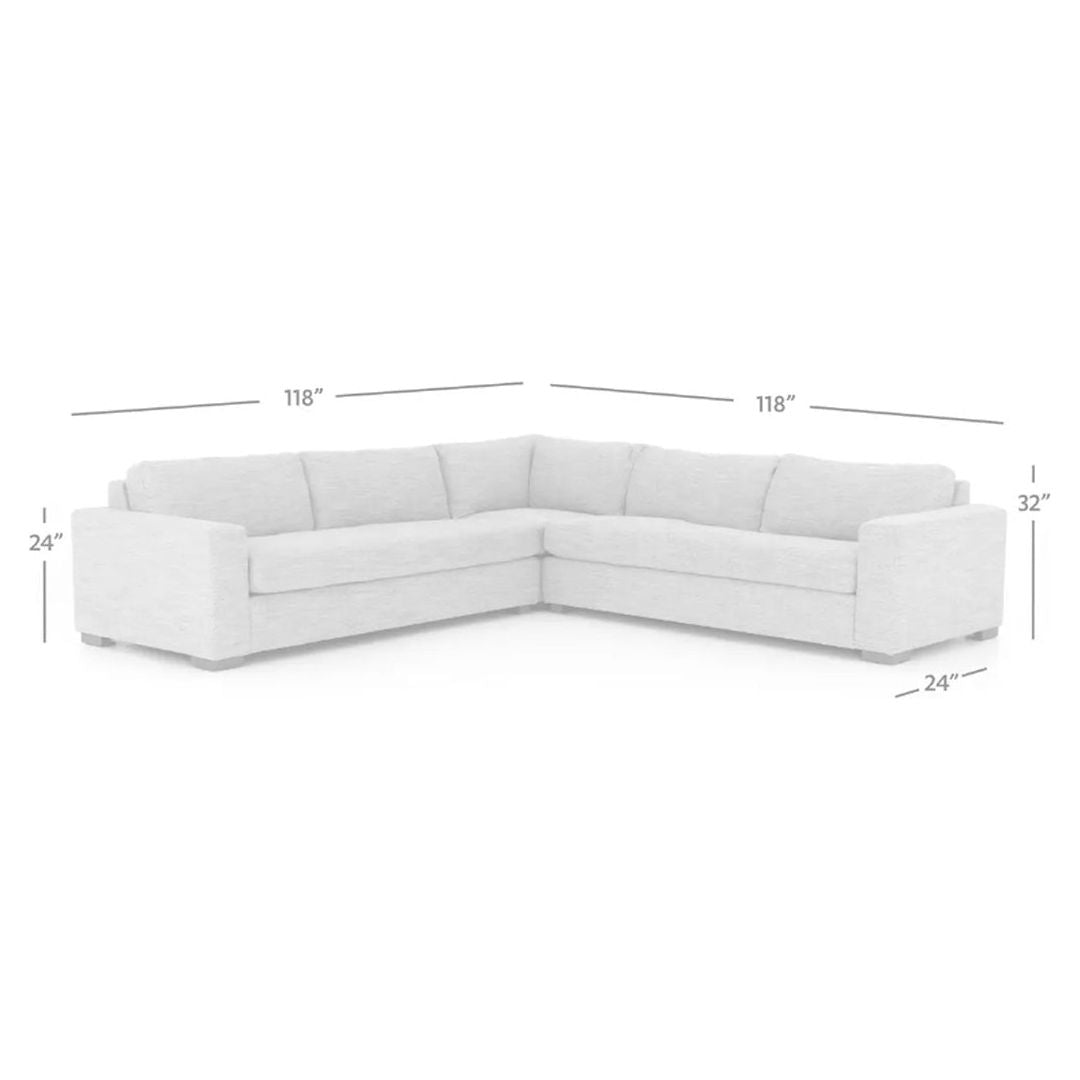 Birmingham 3-Piece Sectional, Small