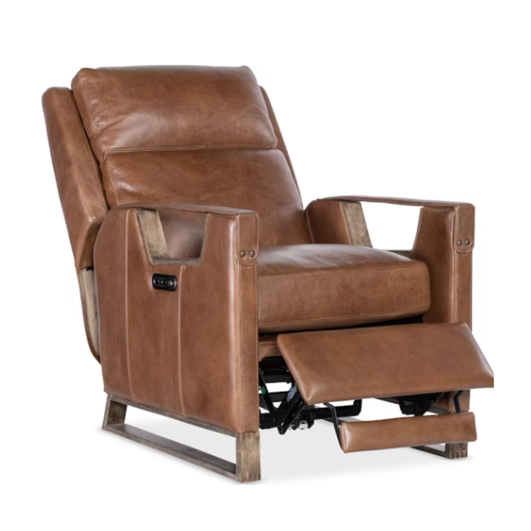 Maddox Leather Power Recliner with Power Headrest