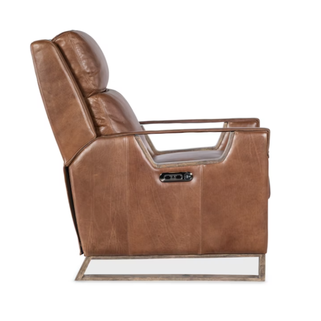 Maddox Leather Power Recliner with Power Headrest