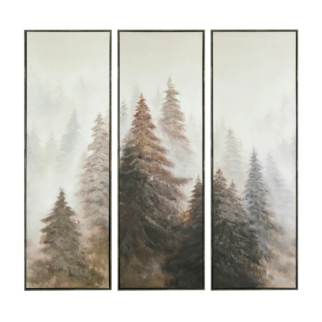 Misty Forest Trilogy Wall Art