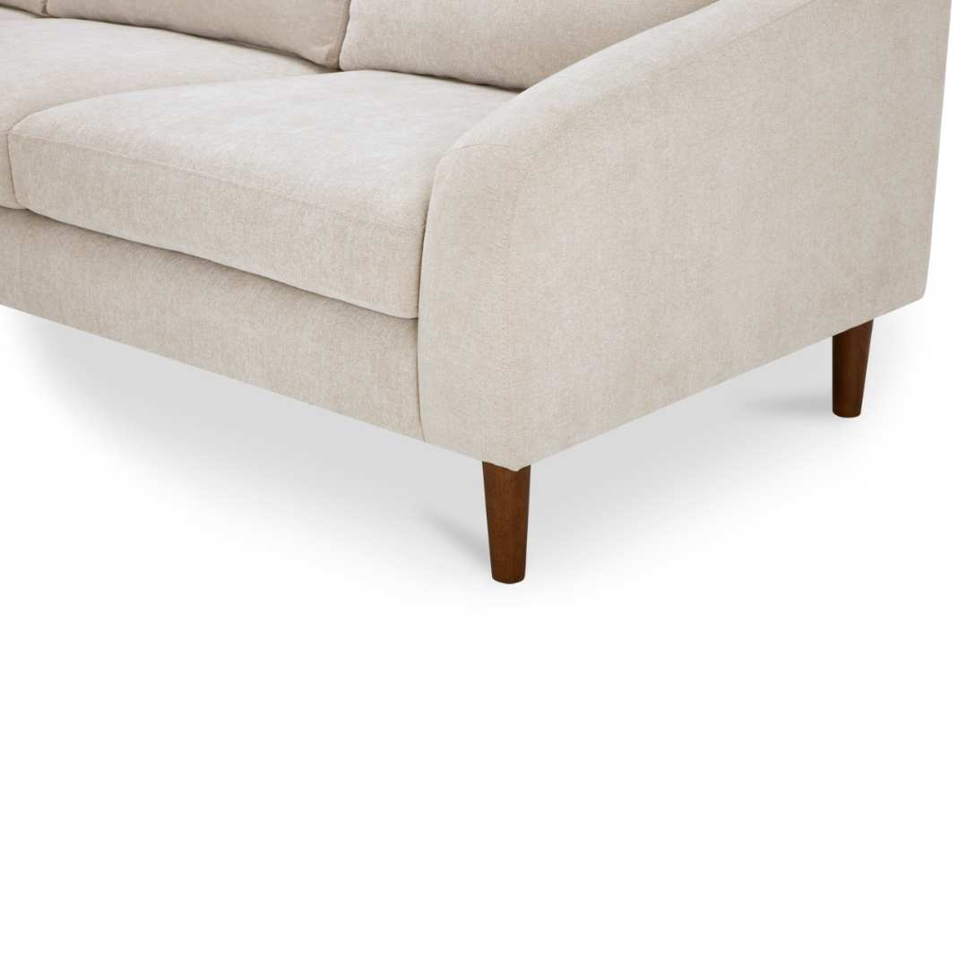 Ronald Modern Sectional with Reversible Chaise, Oatmeal
