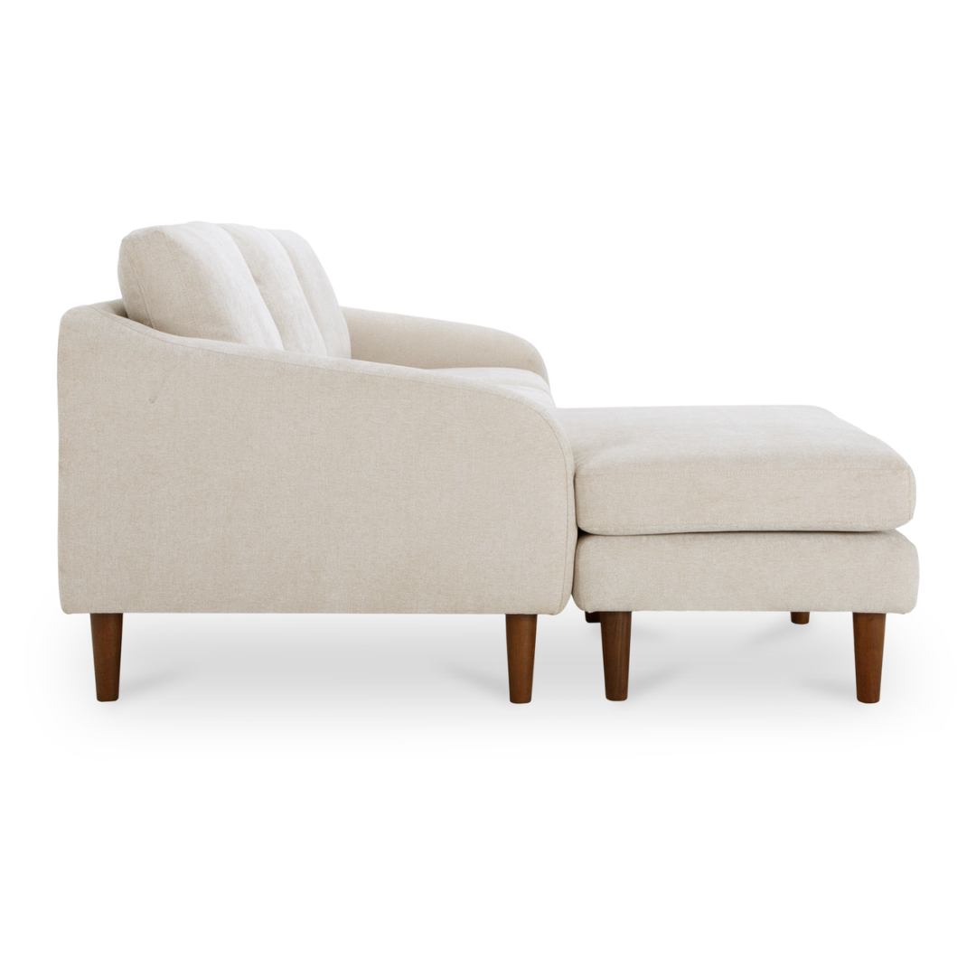 Ronald Modern Sectional with Reversible Chaise, Oatmeal