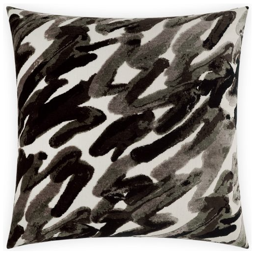 Brooks Spoken-Onyx Throw Pillow