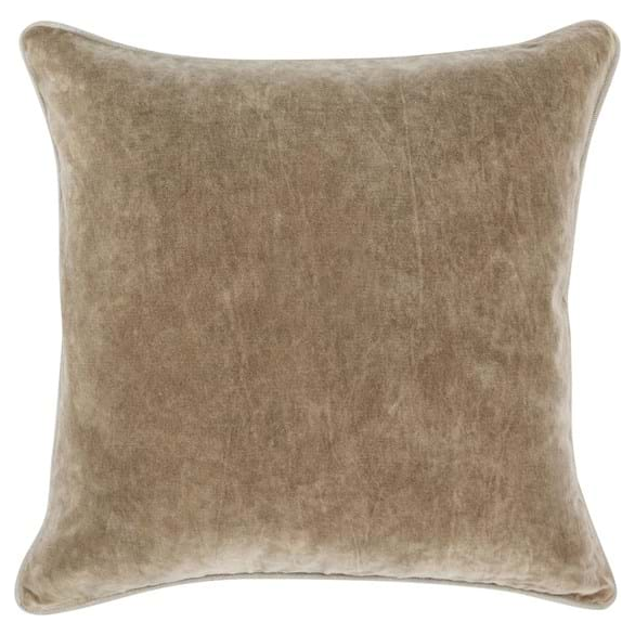 Everlee Velvet Wheat Throw Pillow