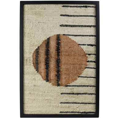 Frida Woven Wall Art, Circle Next to Lines