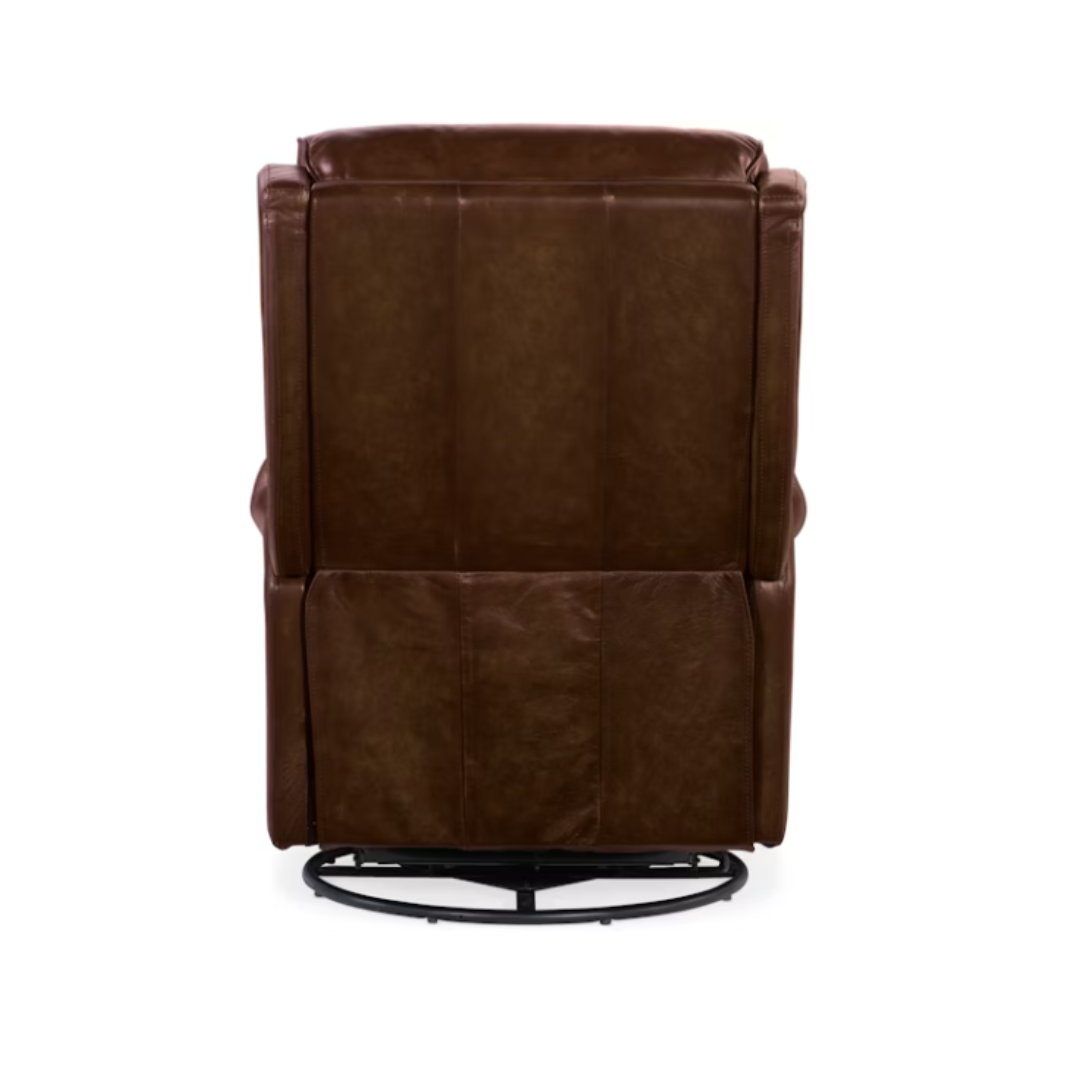 Winslow Leather Power Swivel Glider Recliner