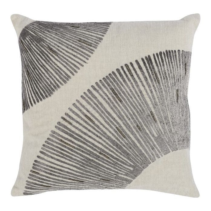 Sunburst Charcoal Throw Pillow