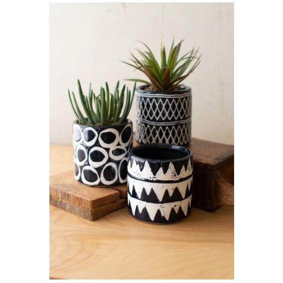Ceramic Planter, Navy