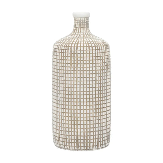 White Resin Vase