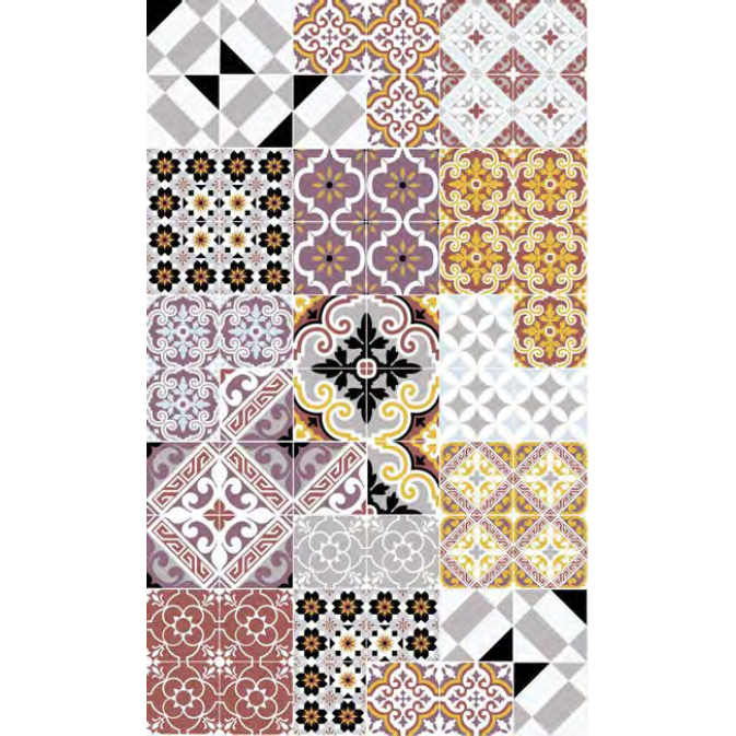 Cormack Spring Eclectic Vinyl Rug