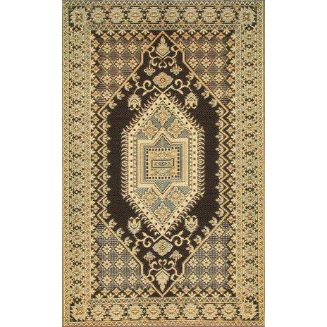 Outdoor Rug Black & Brown Bulgarian