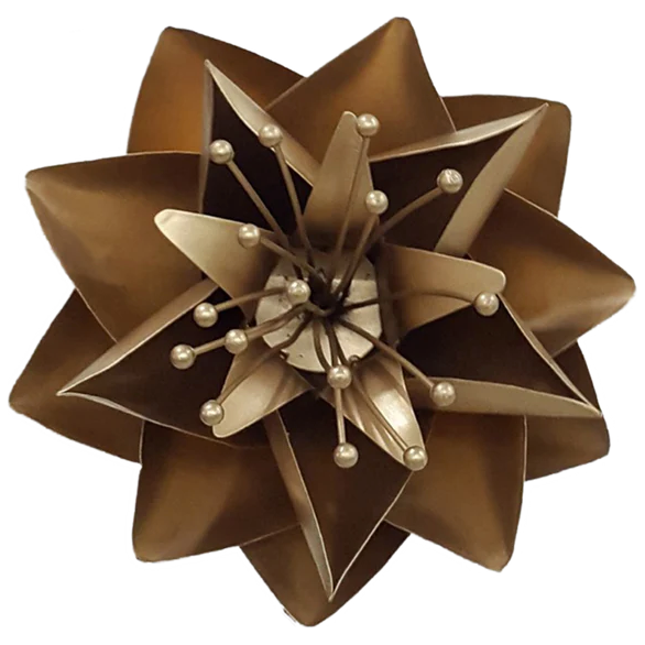 Gold Lotus Metal Flower
