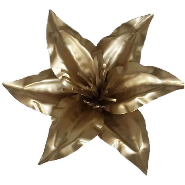 Gold Lily Metal Flower