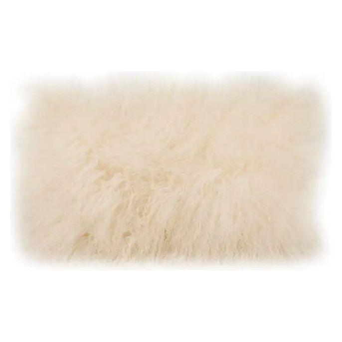 Lamb Fur Throw Pillow