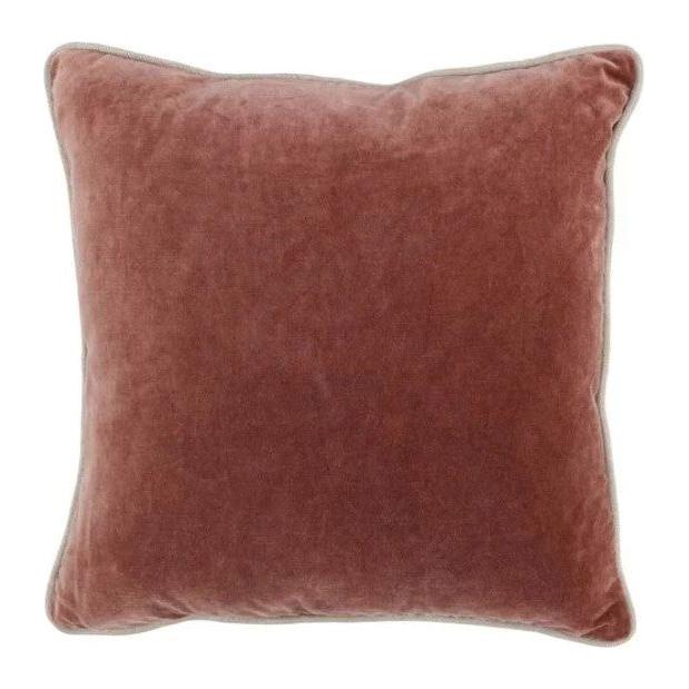 Auburn Velvet Throw Pillow