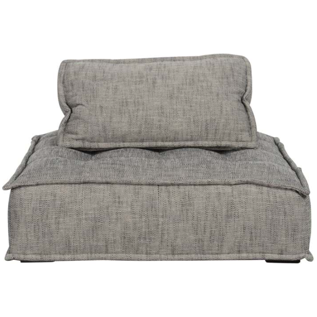 A stack of two Princeton Sofa Lounger cushions with a textured fabric on a white background. The larger cushion is at the bottom, while a smaller, slightly flatter cushion rests on top of it, offering ultimate comfort.
