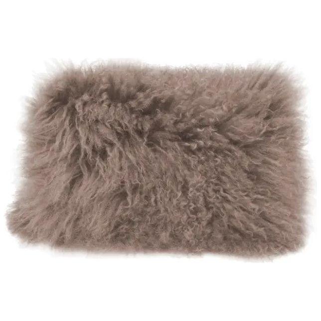 Lamb Fur Throw Pillow