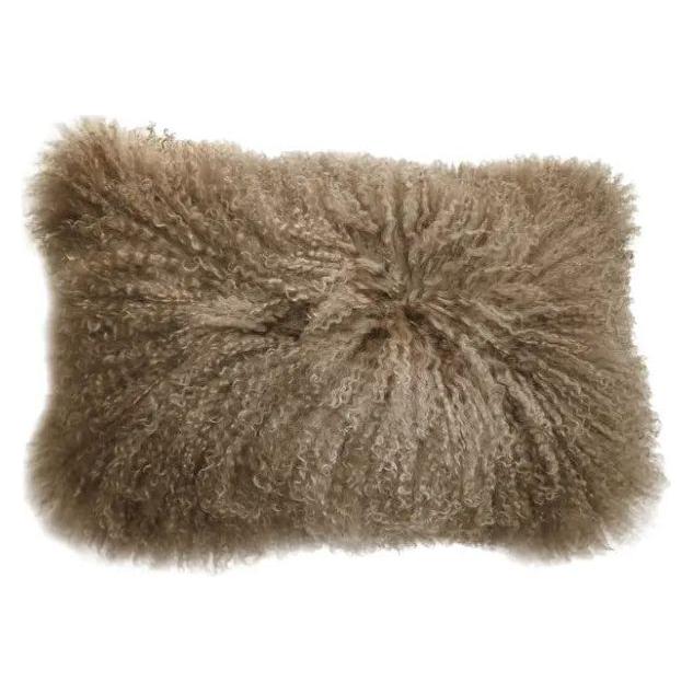 Lamb Fur Throw Pillow