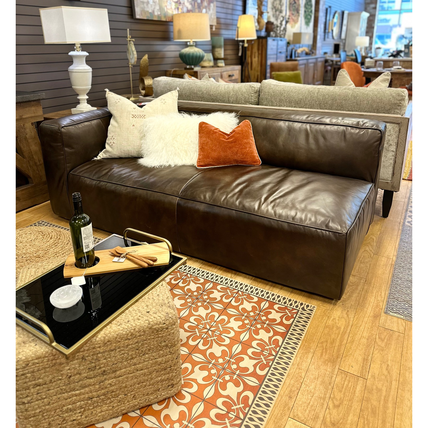 Leather Sectional