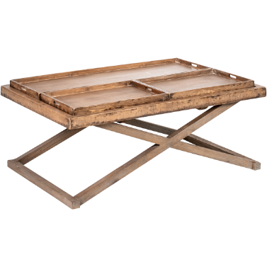 3-Tray Coffee Table