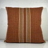 Throw Pillow, Center Stripes Brown