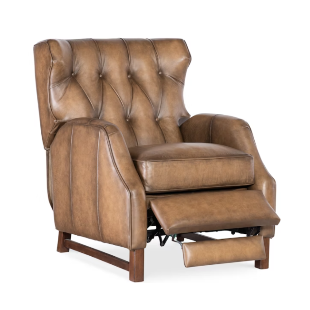 Aldridge Leather Push Back Recliner