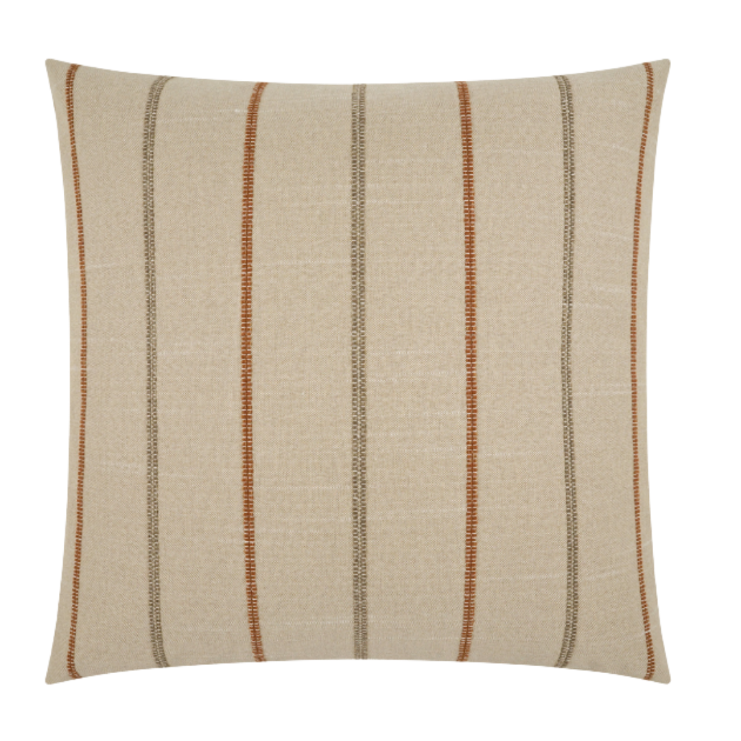 Breslin Natural Stripe Throw Pillow
