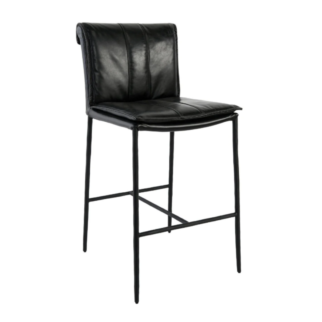 Calder Leather Counter Stool