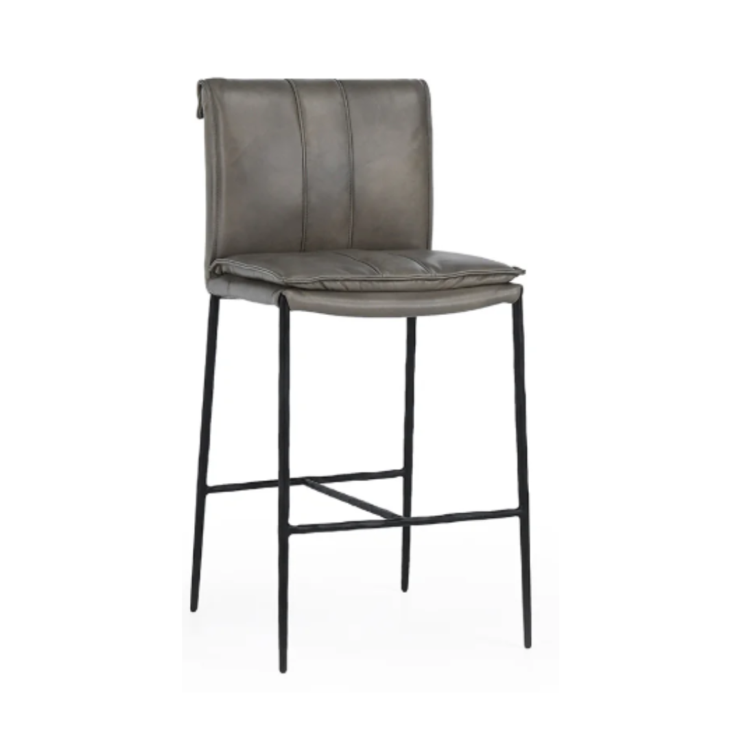 Calder Leather Counter Stool