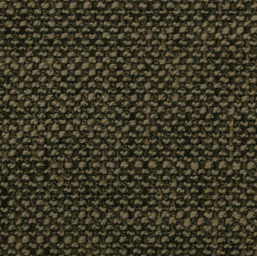 A square fabric texture swatch showing a dark olive green and black woven pattern, centered on a plain off-white background.