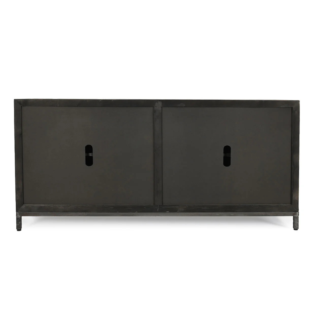 Ember Travertine Sideboard Media Cabinet