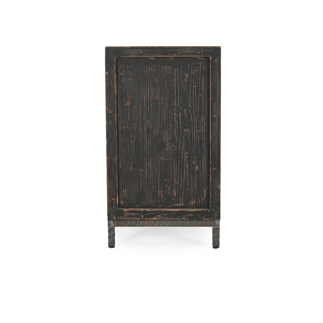 Ember Travertine Sideboard Media Cabinet