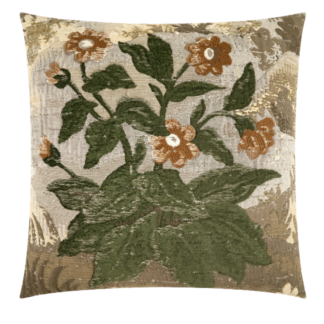 Florentia Tapestry Floral Throw Pillow