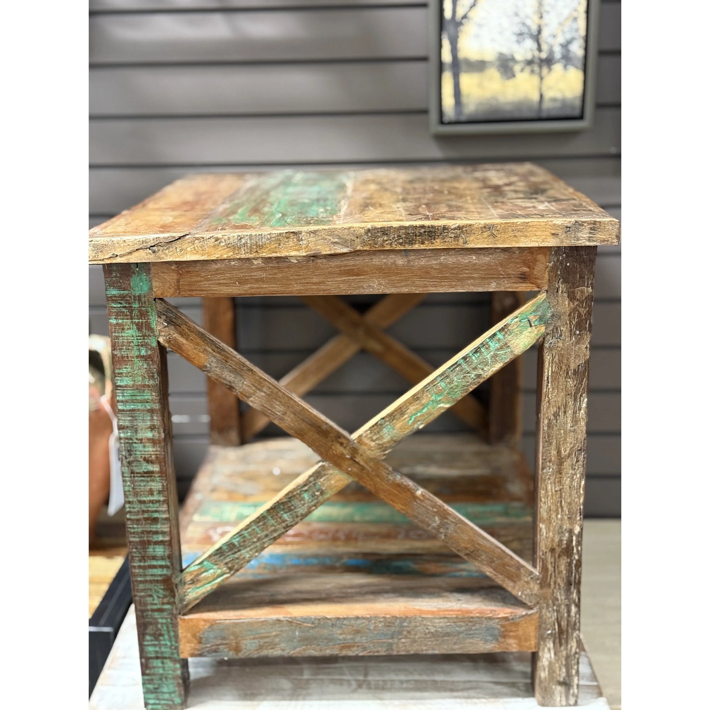 Distressed Side Table