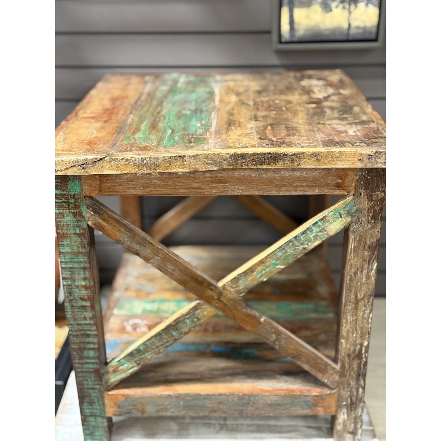 Distressed Side Table