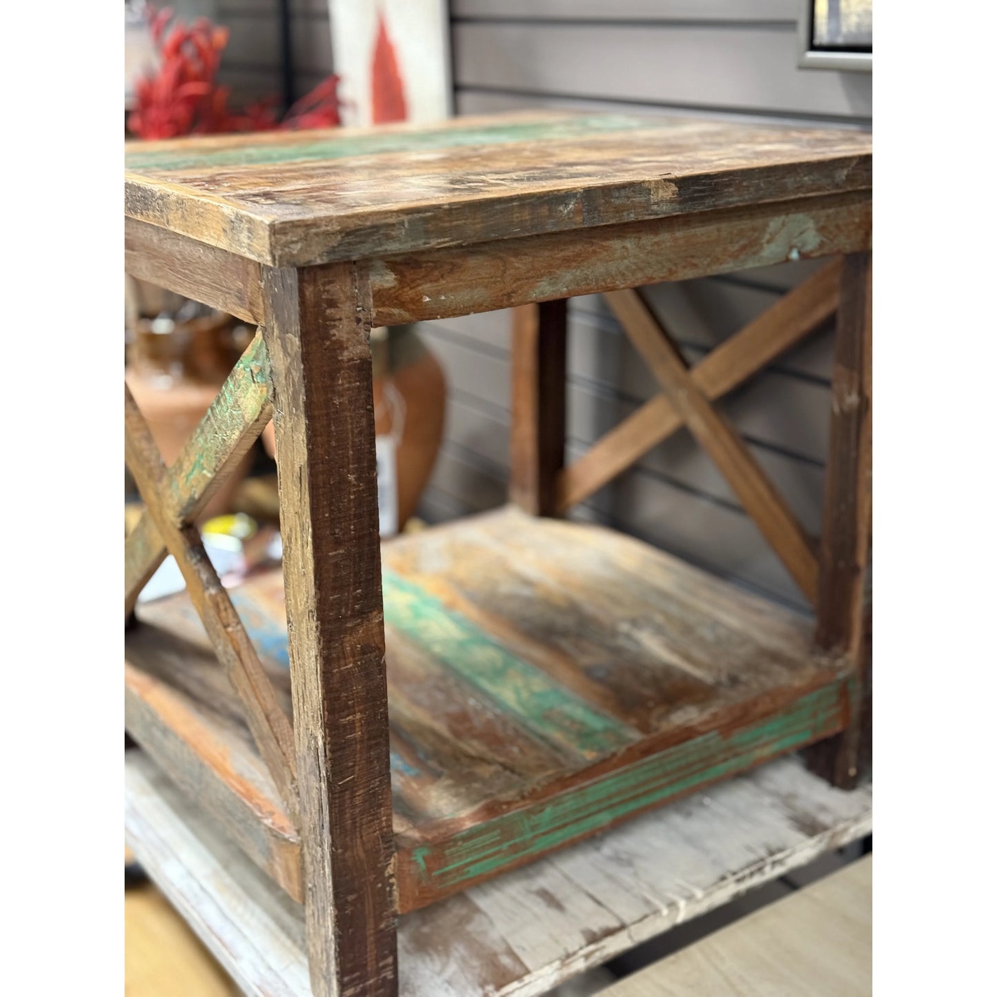 Distressed Side Table