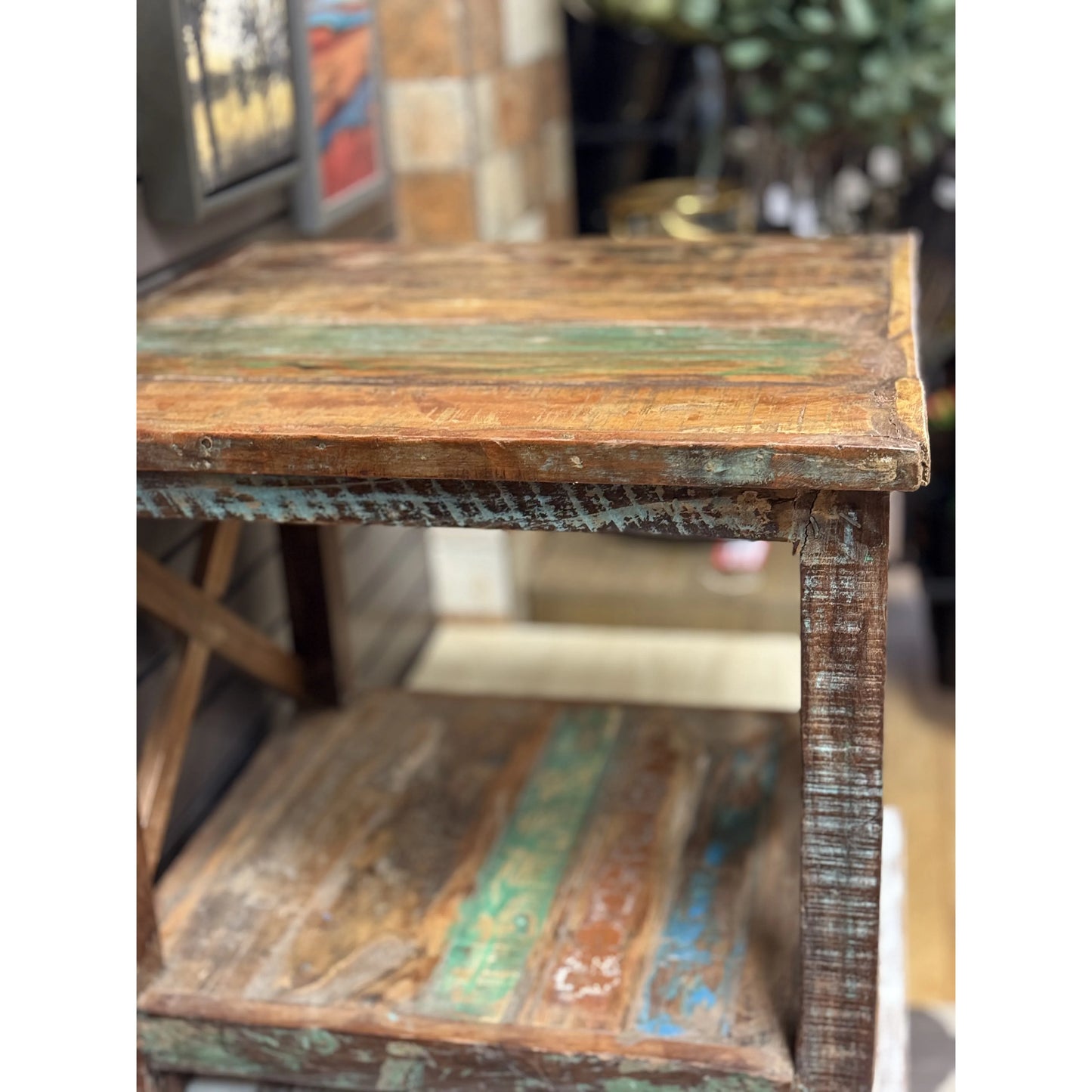 Distressed Side Table