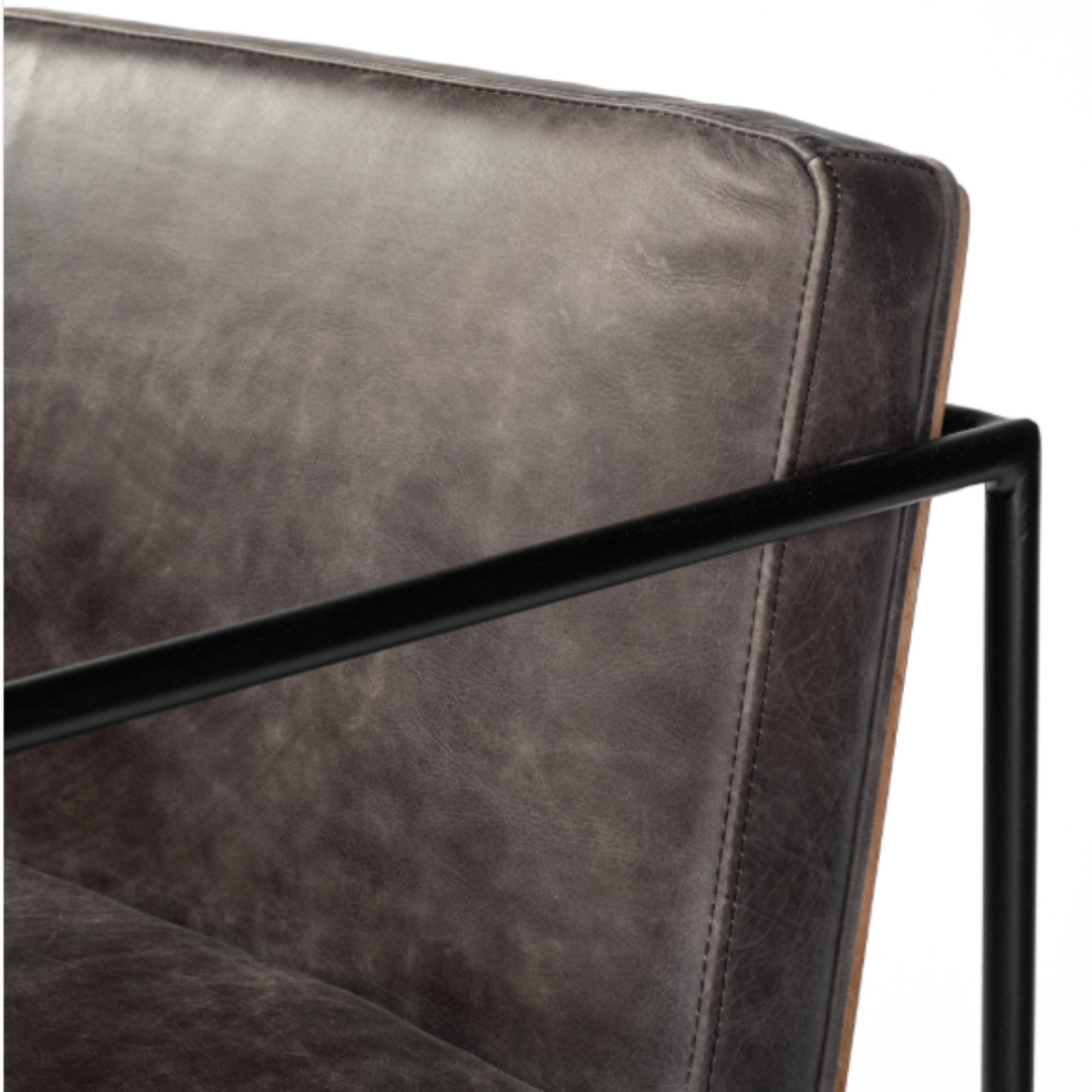 Monroe Leather Counter Stool