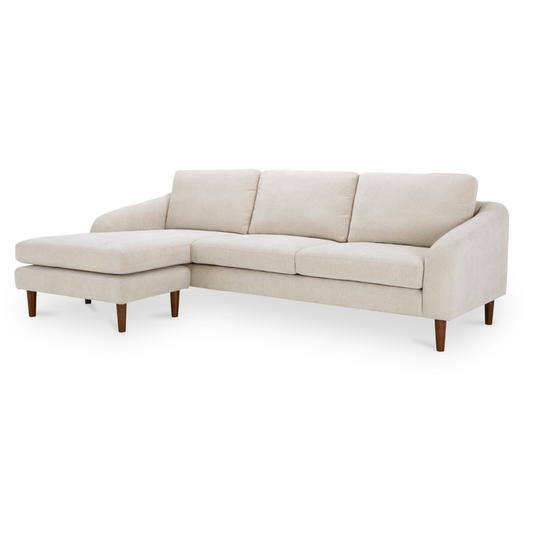 Ronald Modern Sectional with Reversible Chaise, Oatmeal