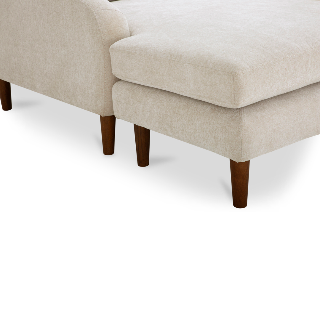 Ronald Modern Sectional with Reversible Chaise, Oatmeal