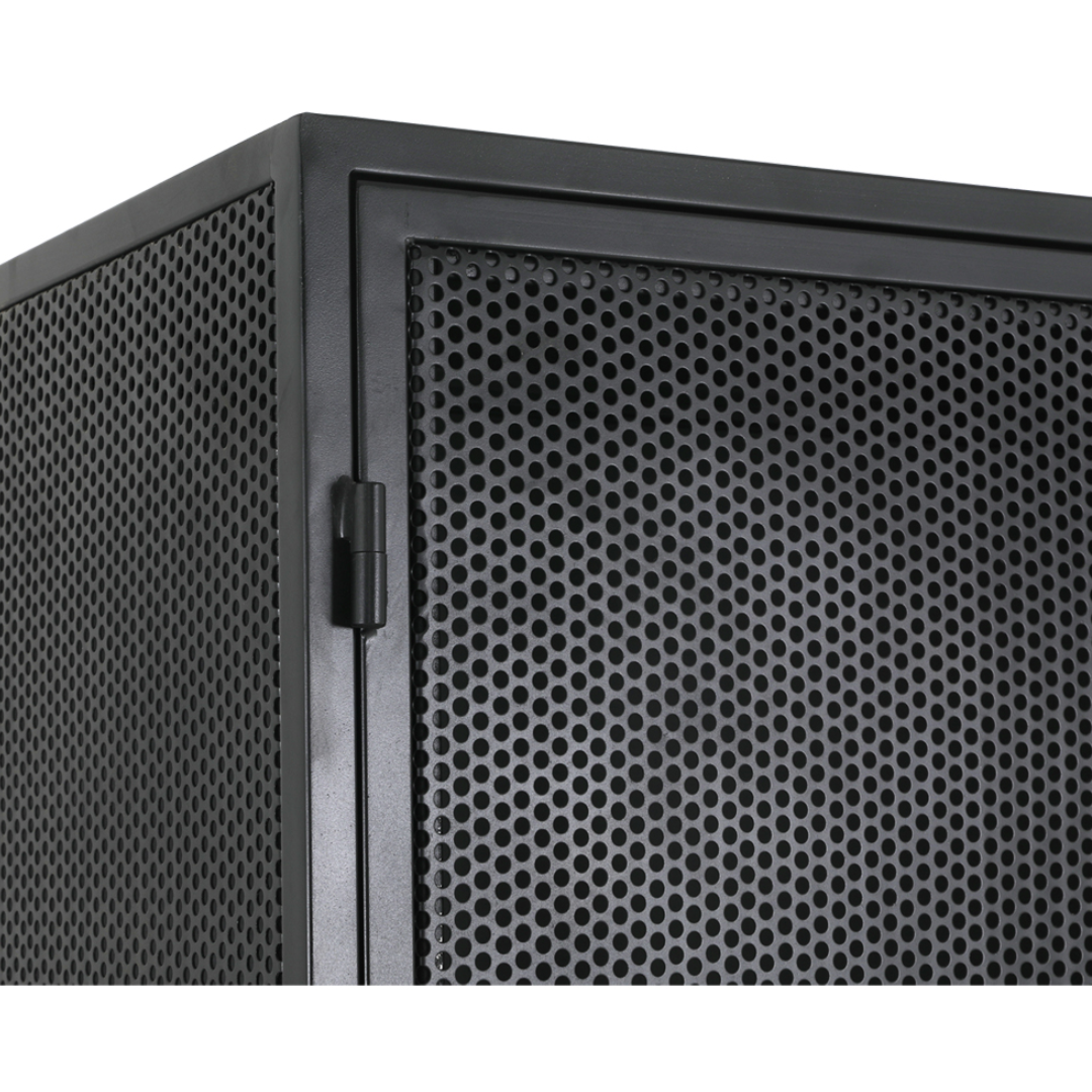 Sable Black Metal Storage Cabinet