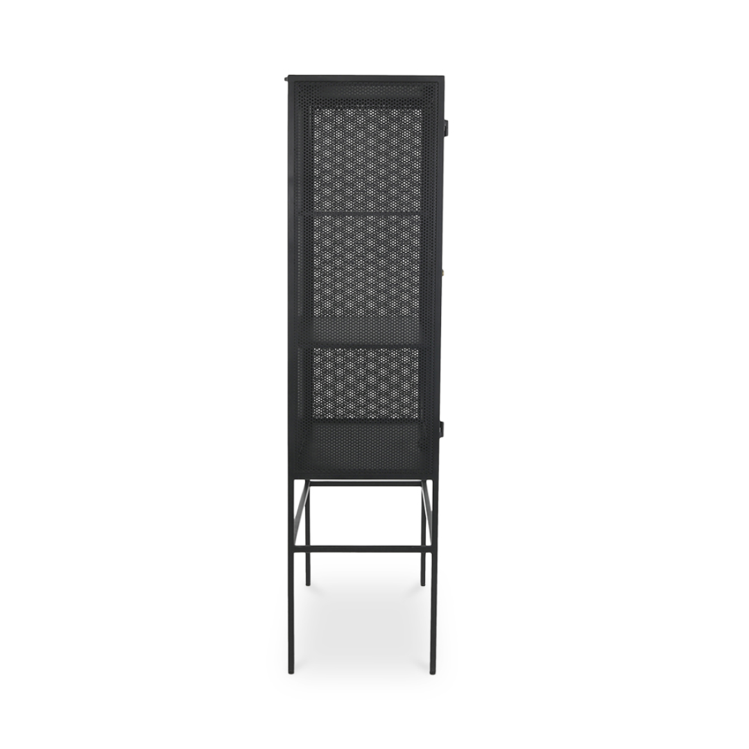 Sable Black Metal Storage Cabinet