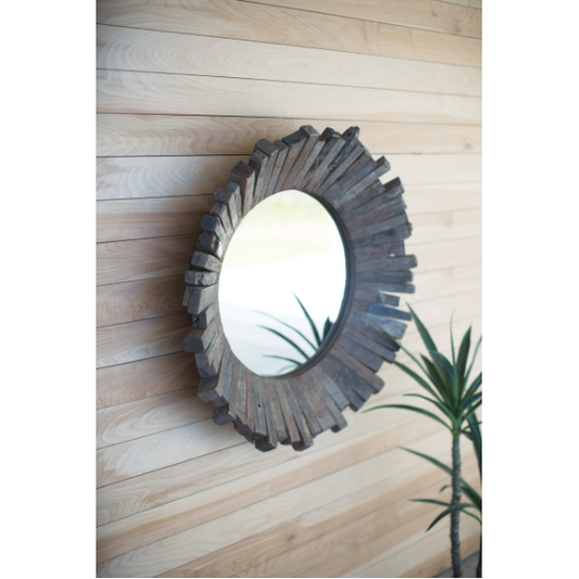 Belle Recycled Wooden Mirror
