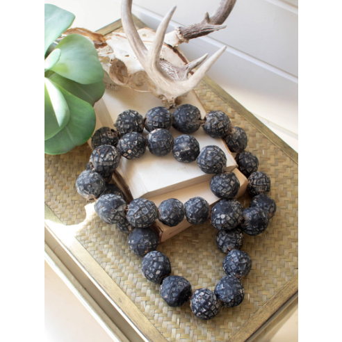 Black Clay Beads