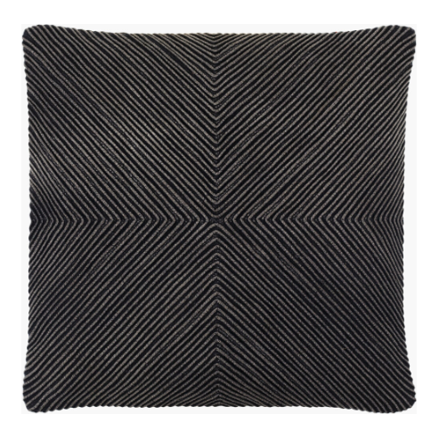 Cole Black Throw Pillow