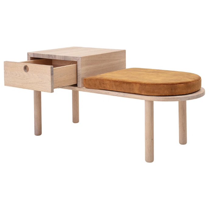 Cancri Solid Wood Storage Bench