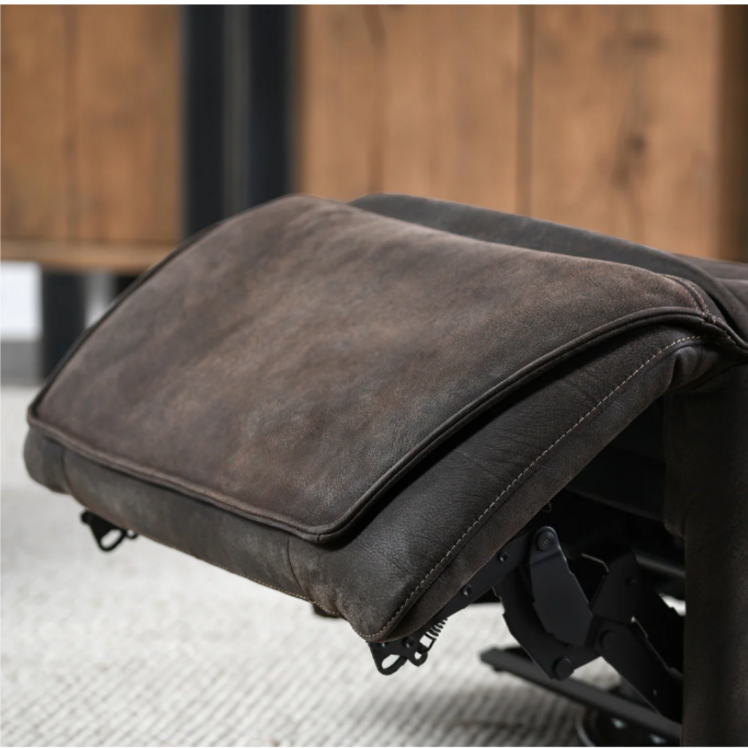 Vega Leather Power Swivel Recliner