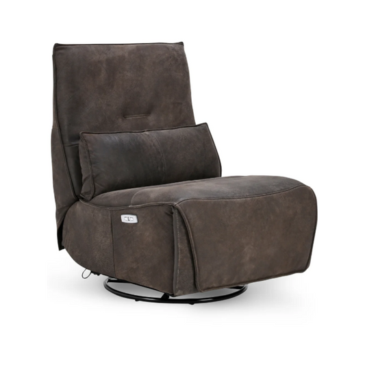 Vega Leather Power Swivel Recliner